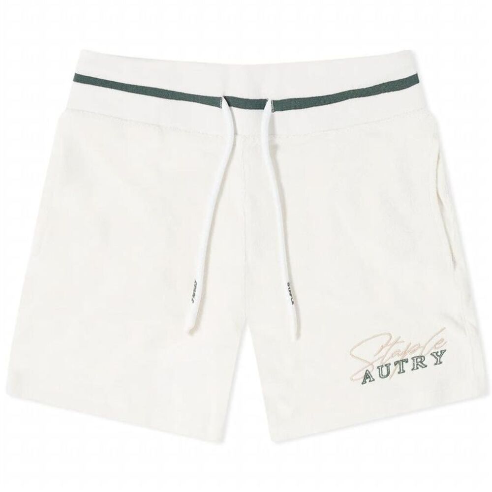 AUTRY Terry Cloth Lounge Shorts Men WHITE Pants